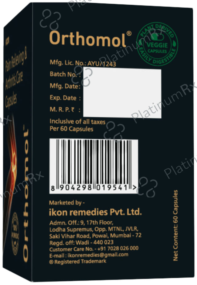 Orthomol Pain Relieving & Arthritis Care Capsule 60 capsules