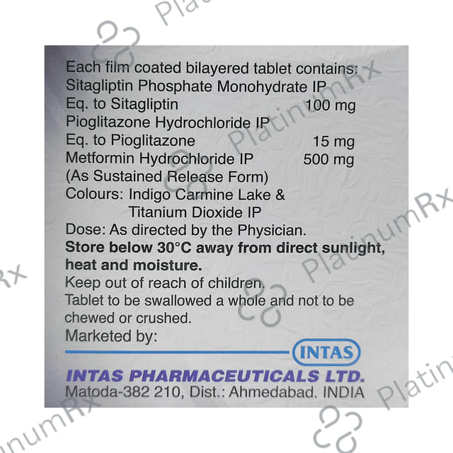 Sitara PM 500/15/100mg Tablet SR 10s