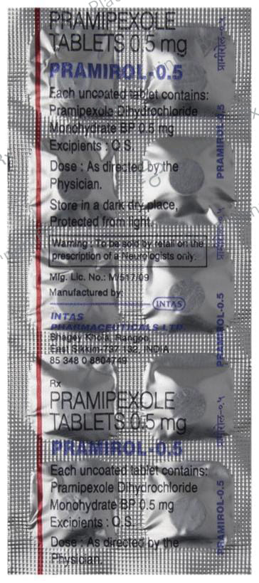 Pramirol 0.5mg Tablet 10s