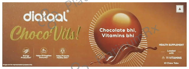 Diataal Choco Vits Chewable Tablet 10s