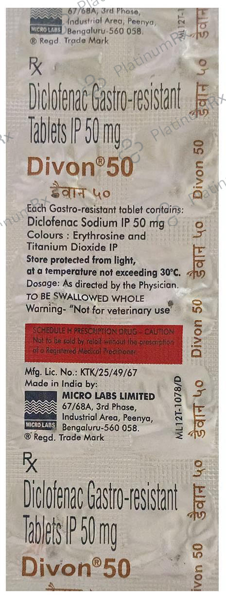 Divon 50mg Tablet 10s