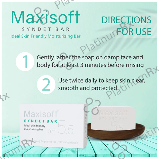 Maxisoft Syndet Bar (75gm Each) 3 units