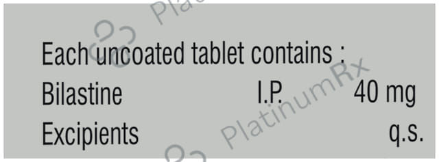 Bilastuff 40mg Tablet 10s