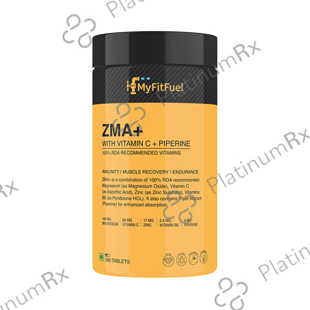 MyFitFuel ZMA+ with Vitamin C & Piperine Tablet 180 tablets
