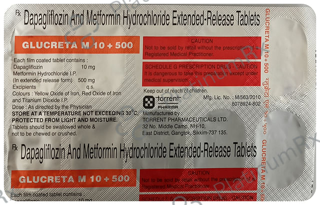 Glucreta M 10/500mg Tablet ER 10s
