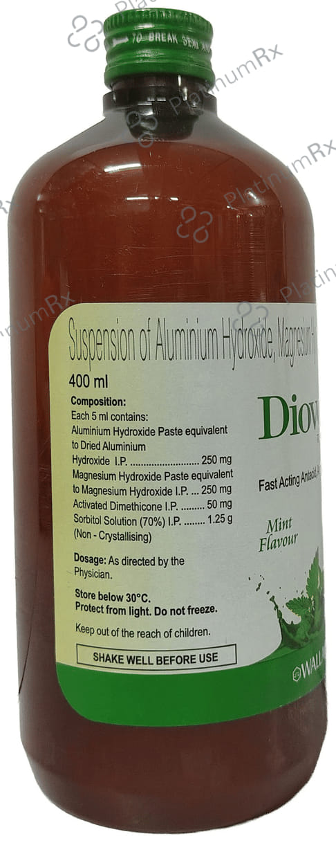 Diovol Oral Solution Mint Sugar Free 400ml