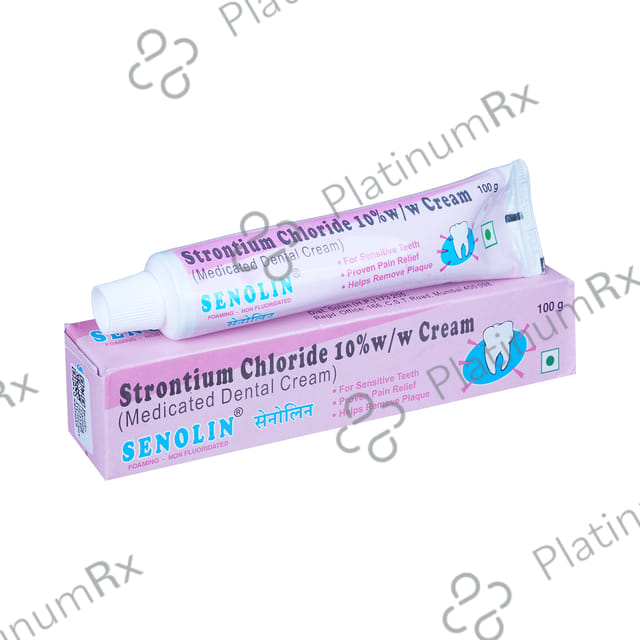 Senolin Foaming 10% Medicated Dental Cream 100gm