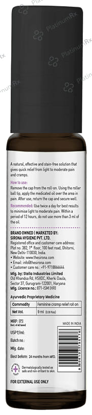 Sirona Feminine Cramp Relief Roll On