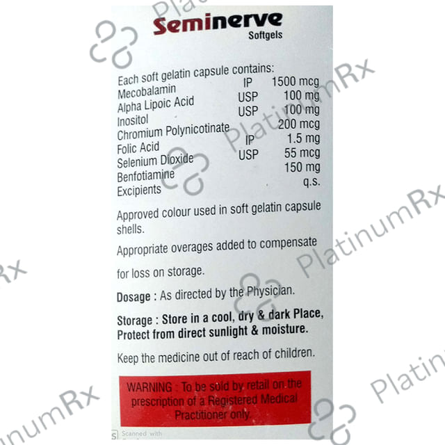 Seminerve Softgel Capsule