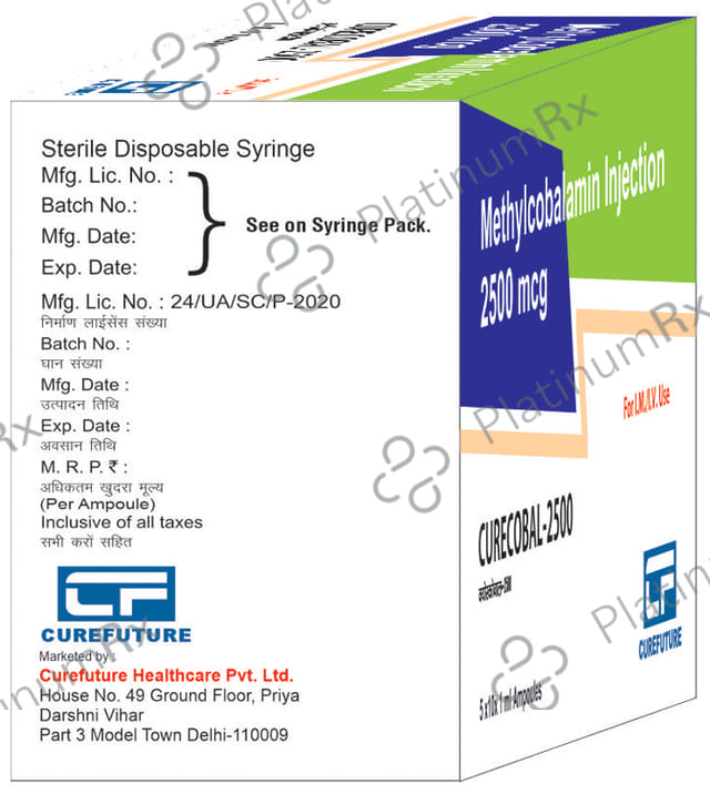 Curecobal 2500 Injection 2ml