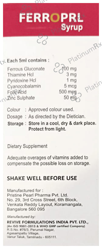 Ferroprl Syrup 200ml