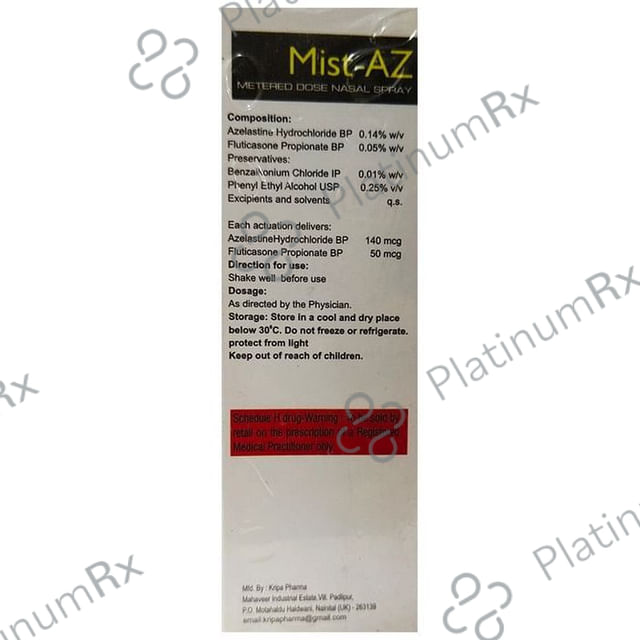 Mist-AZ Metered Dose Nasal Spray