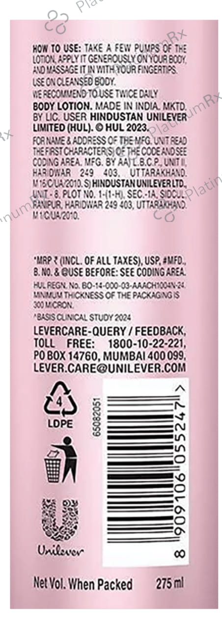 Pond's Niacinamide Soft GLowing Skin Non-Sticky Nourishing Lotion 275 ml