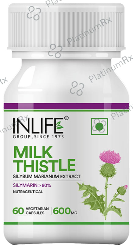 Inlife Milk Thistle 600mg Vegetarian Capsule