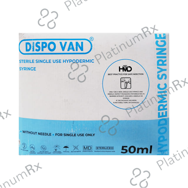 Dispovan 50ml Syringe 25 syringes