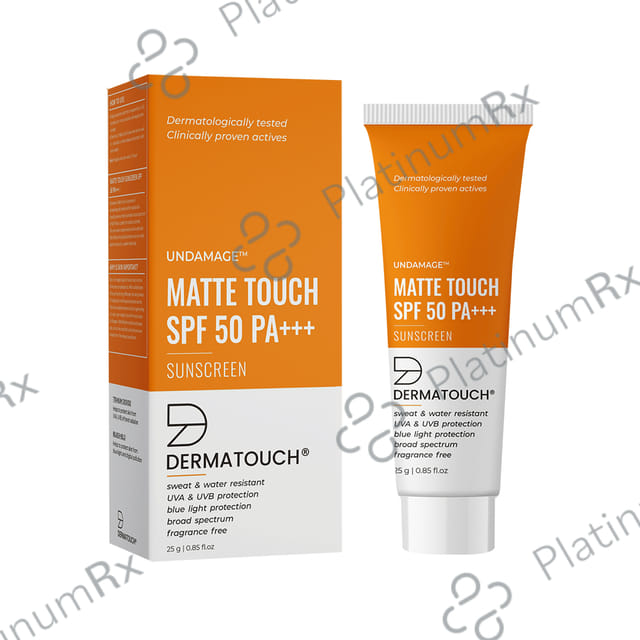 Dermatouch Undamage Matte Touch SPF 50 PA+++ Sunscreen Cream 25gm