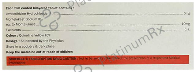 Allerkap M 5/10mg Tablet 10s