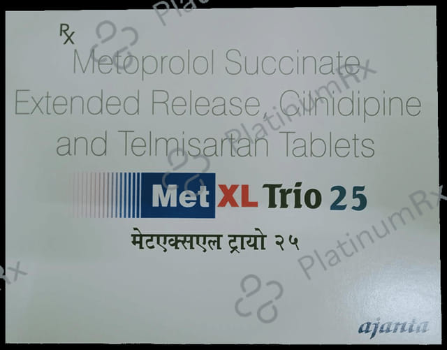 Met XL Trio 10/25/40mg Tablet ER 15s