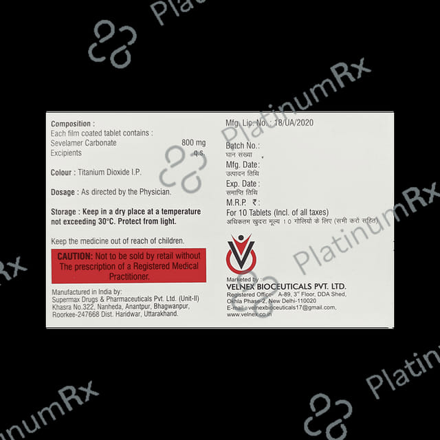 Sevza 800mg Tablet 10s