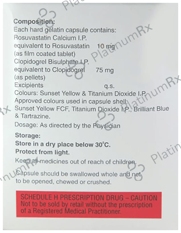 Razel CV 10/75mg Capsule 10s