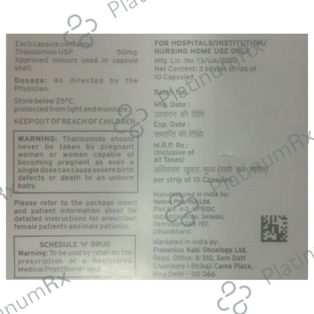 Thalix 50mg Capsule 10s