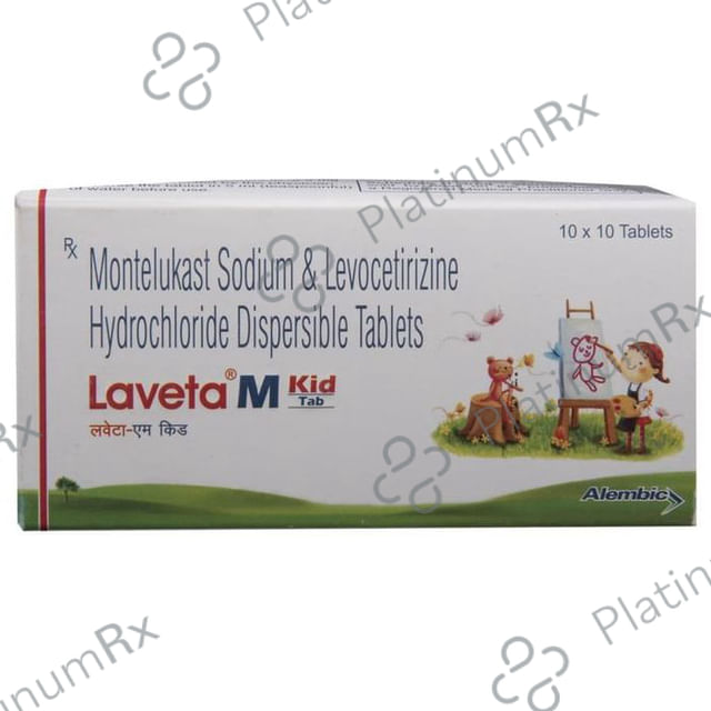 Laveta M Kid 2.5/4mg Tablet 10s
