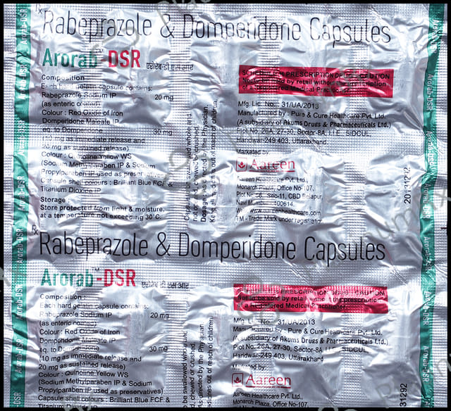 Arorab D 30/20mg Capsule SR 15s