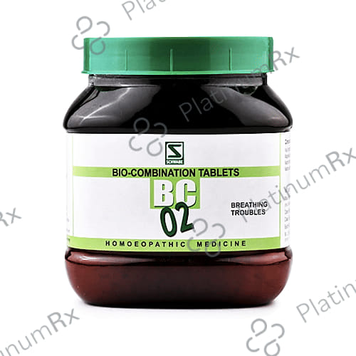 Dr Willmar Schwabe India Bio-Combination 02 (BC 02) Tablet 550 gm