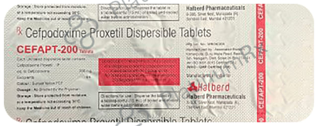 Cefapt 200mg Tablet DT 10s