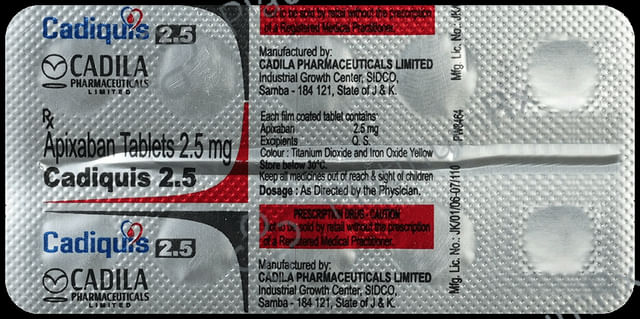 Cadiquis 2.5mg Tablet 10s