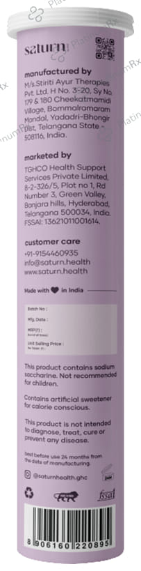 Saturn Effervescent Tablet Vitamin C
