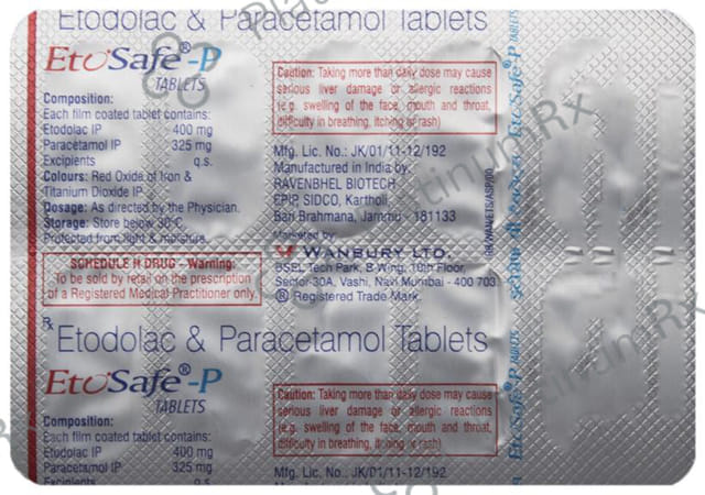 Etosafe P 400/500mg Tablet 10s