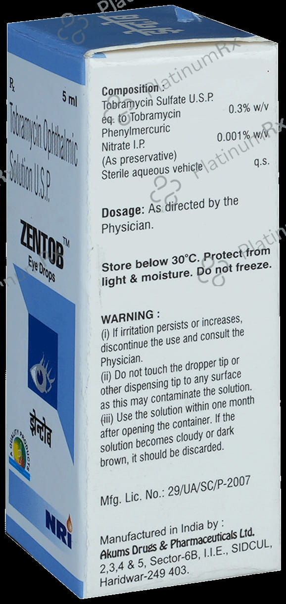 Zentob 0.3% Eye Drop 5ml