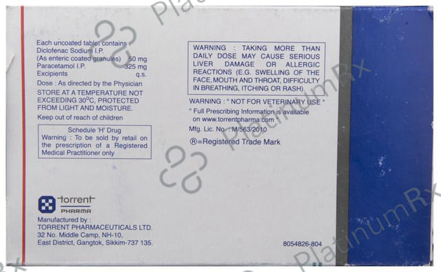 Diclogesic 50mg/325mg Tablet