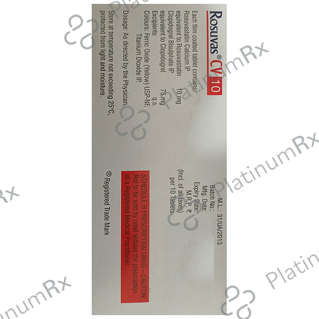 Rosuvas CV 75/10mg Tablet 10s