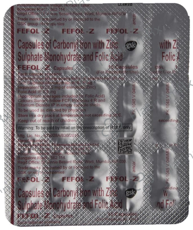 Fefol Z Capsule 15s