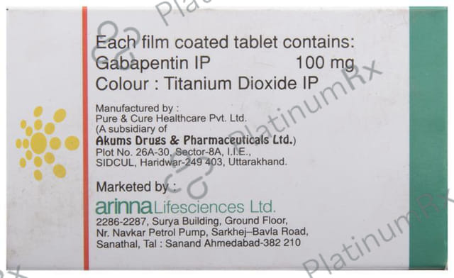 Arigaba 100mg Tablet 10s