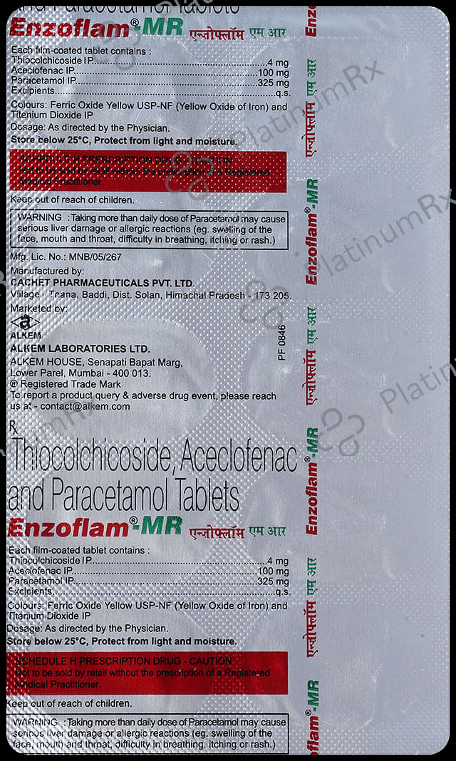 Enzoflam MR 100/325mg Tablet 10s