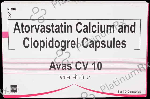 Avas CV 10/75mg Capsule 10s
