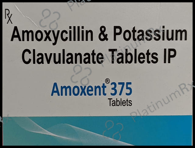 Amoxent 375mg Tablet 6s