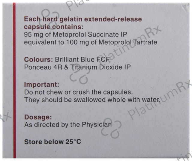 Metolar Xr 100mg Capsule ER 10s