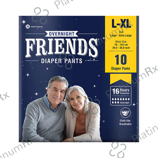 Friends Overnight Adult Unisex Diaper Pants L XL 10s