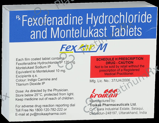 Fexair M 10mg/120mg Tablet
