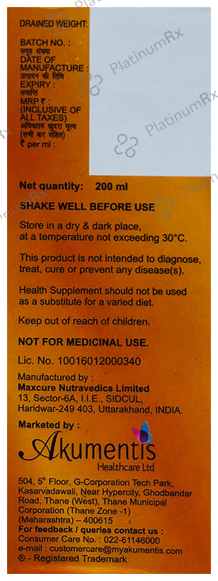 Weltone Gold Syrup 200ml