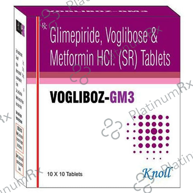 Vogliboz GM 2/500/0.3mg Tablet SR 10s