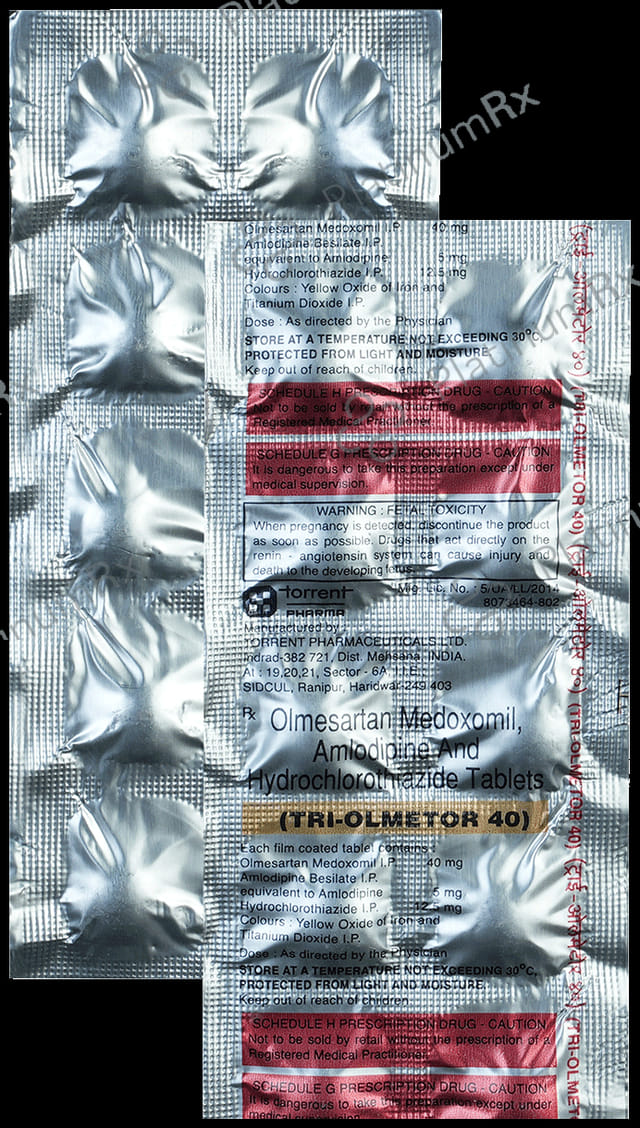 Tri Olmetor 5/12.5/40mg Tablet 10s