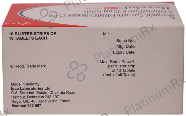 Revelol CH 25/6.25mg Tablet 10s