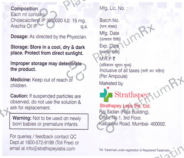 Vitasource D3 600000IU Injection