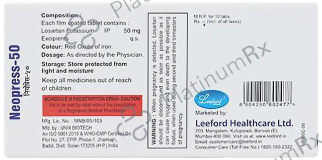 Neopress 50mg Tablet