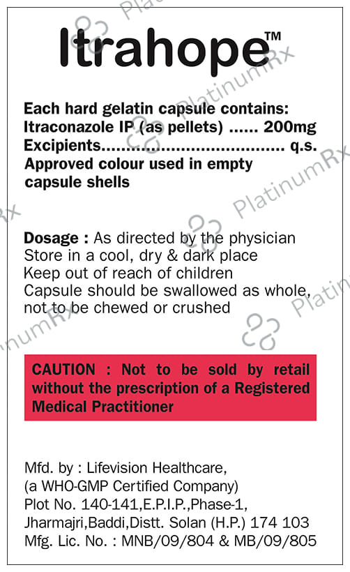 Itrahope 200mg Capsule 10s